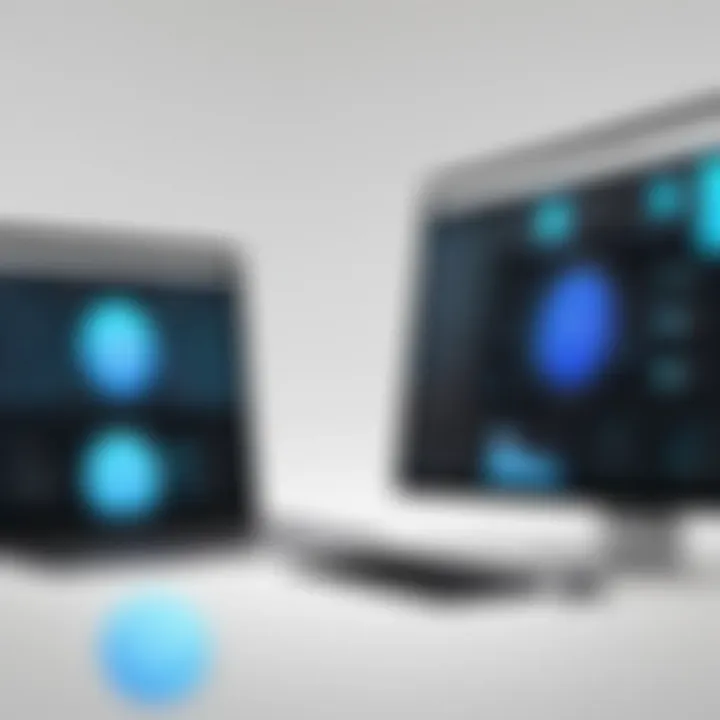 Screens showcasing app features enhancing virtual communication