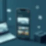 An engaging interface of a slideshow maker app displaying various features