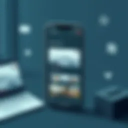 An engaging interface of a slideshow maker app displaying various features