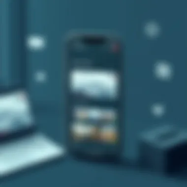 An engaging interface of a slideshow maker app displaying various features