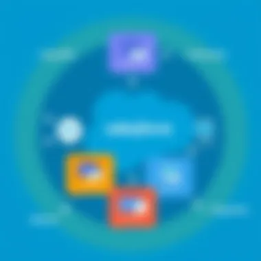 Integration Methods in Salesforce Ecosystem Diagram showcasing integration methods within Salesforce ecosystem