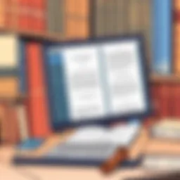 Digital law library interface showcasing various legal texts