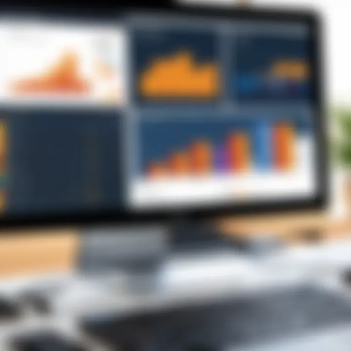 Dashboard showcasing financial reports from consignment sales