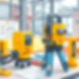 Precision measuring tools used in construction