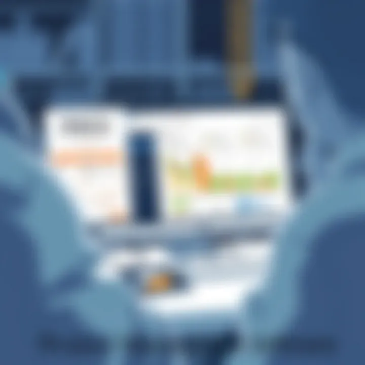 Project Management Software in Action Software interface showcasing project management features