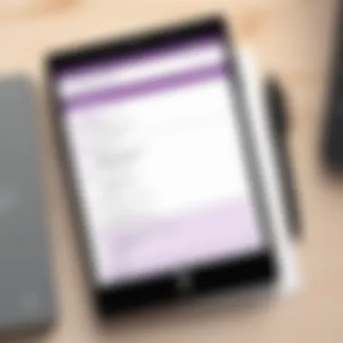 OneNote Todo List Interface User interface of OneNote showcasing a todo list