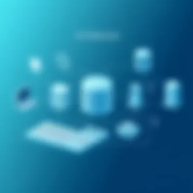 A diagram showing the architecture of a modern database management system