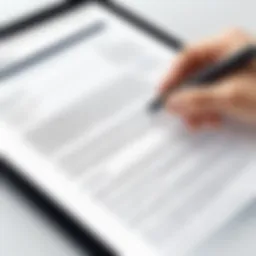 Illustration of digital signature concept