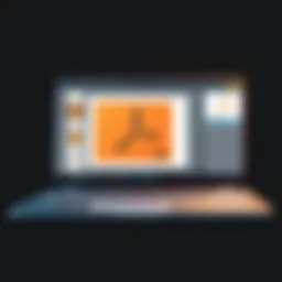 Editing interface of a PDF software displaying photo enhancement tools