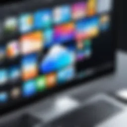 User interface showcasing iCloud file organization tools