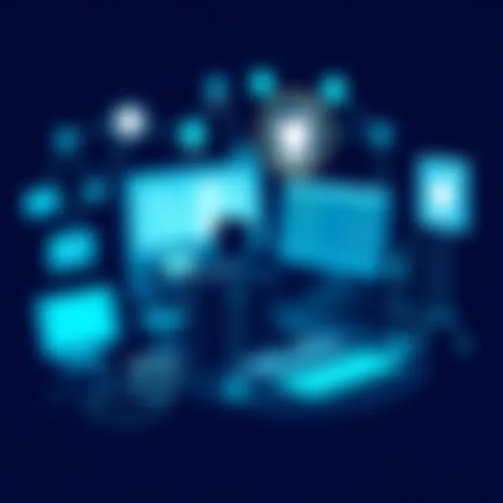 Enhanced Patient Management with Technology Graphic representation of improved patient management through digital tools