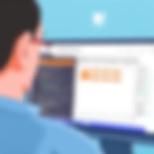 Illustration of dental practice software interface showcasing scheduling features