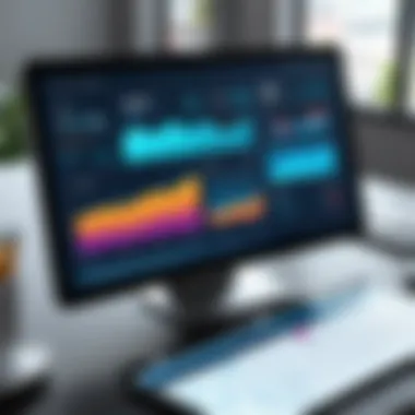 A digital dashboard illustrating payment analytics and transaction data.