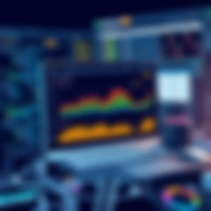 Data analytics dashboard showcasing student performance