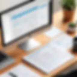 A streamlined digital workspace showcasing various PDF tools in action.