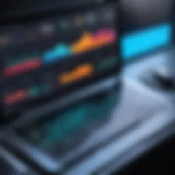 Innovative dashboard of insurance broker software displaying analytics