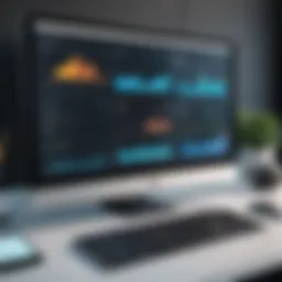 A digital dashboard showcasing class monitoring metrics