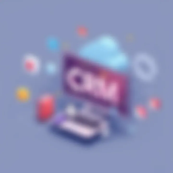 Visual representation of CRM technology integration