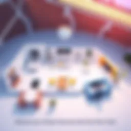 A contemporary digital floor plan showcasing an open concept layout