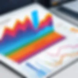 Graph showcasing fundraising trends over time