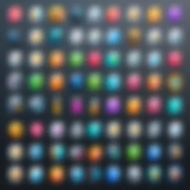Illustration of Design Tool Icons for Mac Illustration of various design tool icons relevant to Mac