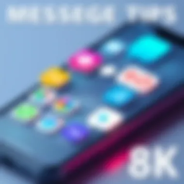 Messaging Applications on Smartphone An array of messaging applications on a smartphone screen