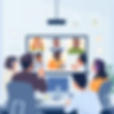 Engaging Video Conference Diverse individuals engaging in a video conference