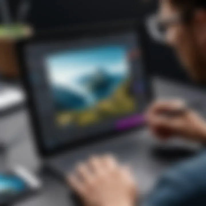 Screenshot of video editing in progress on a mobile device