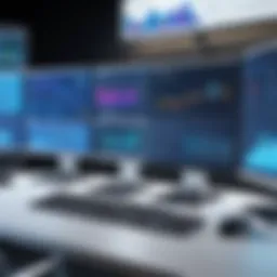 Visual representation of DCIM software interface showcasing real-time monitoring features