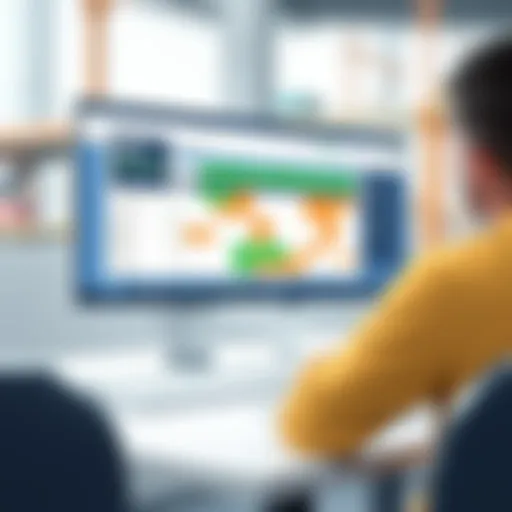 Interface of Fast Track Construction Scheduling Software Visual representation of fast track construction scheduling software interface