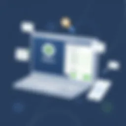 Visual representation of QuickBooks Bill Pay interface