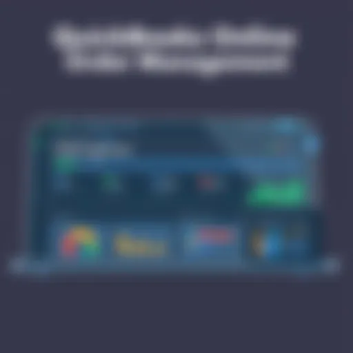 QuickBooks Online Dashboard for Order Management Dashboard overview of QuickBooks Online featuring order management tools