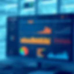 Dashboard of laboratory management system showcasing analytics