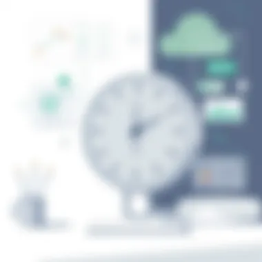 Boosting Productivity with Time Management Illustration of enhanced productivity through time management