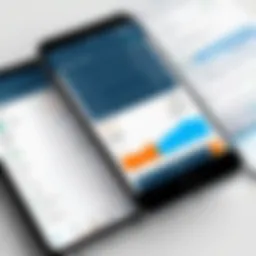 Smartphone displaying mobile expense reporting interface