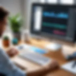 A streamlined interface of graphic design software emphasizing user-friendliness