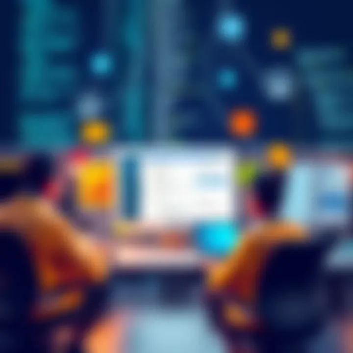 A visual representation of customer relationship management features.