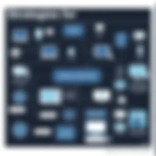 An intricate flowchart illustrating software selection strategies