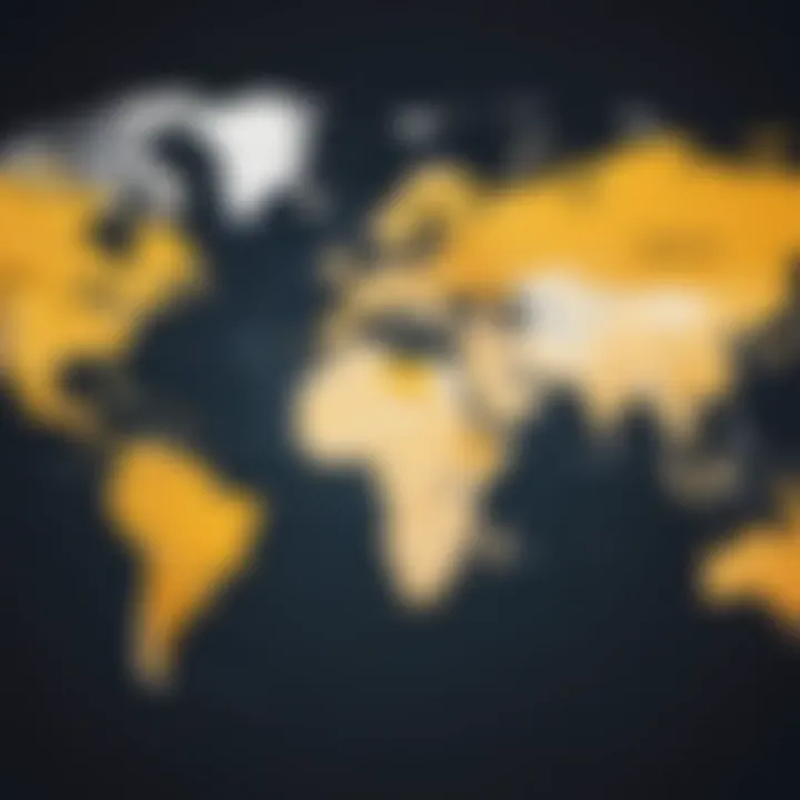 World map highlighting Norton VPN coverage