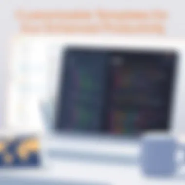 Customizable templates within Notion for productivity