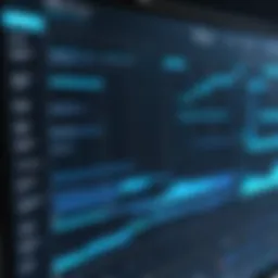 Visual representation of a Gantt chart illustrating task timelines and dependencies