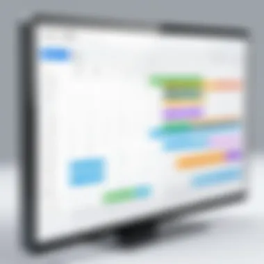 User Interface of Scheduling Software A sleek user interface of appointment scheduling software showcasing calendar integration.