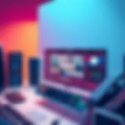 Dynamic scheduling interface showcasing multiple studio sessions