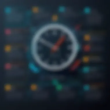 Flowchart illustrating the selection criteria for time tracking apps