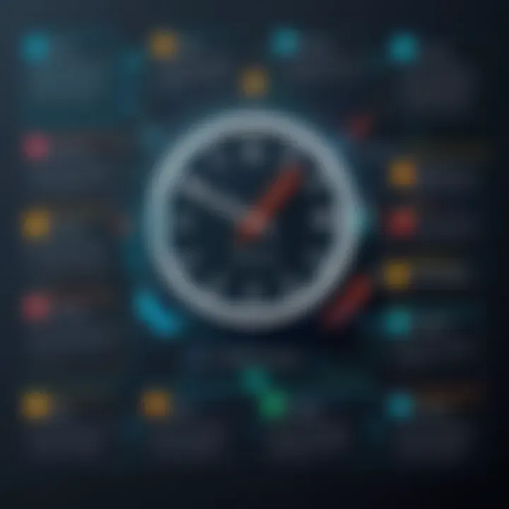 Flowchart illustrating the selection criteria for time tracking apps