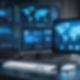 User interface of a remote access software displaying multiple device connections