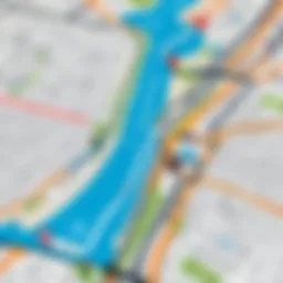 Visual representation of optimized routes using Salesforce Maps technology