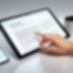 Secure digital signature on a tablet