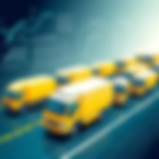 A fleet of vehicles efficiently managed with software