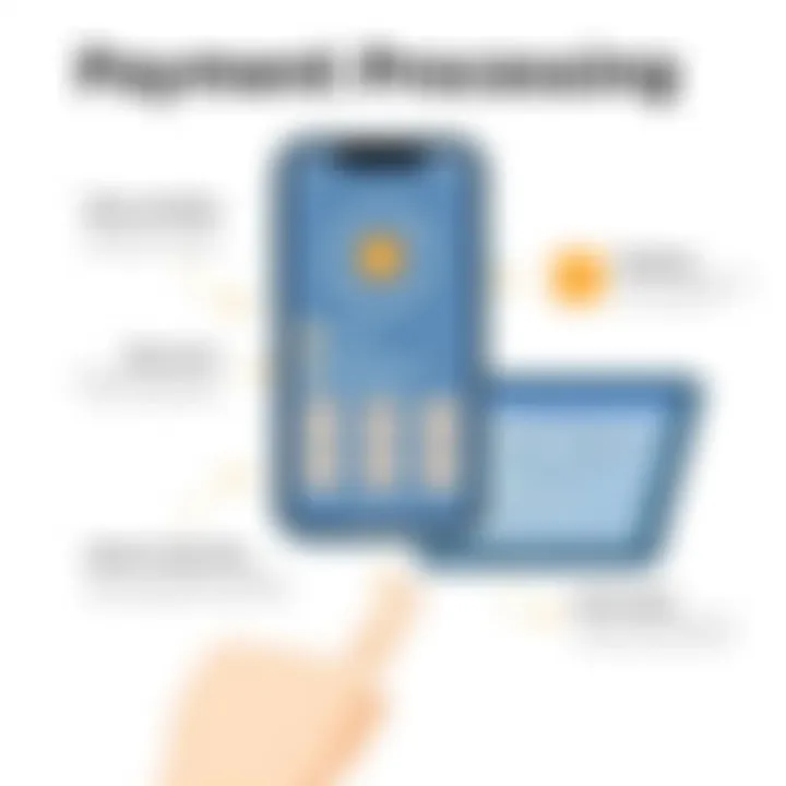 Illustration demonstrating payment processing benefits